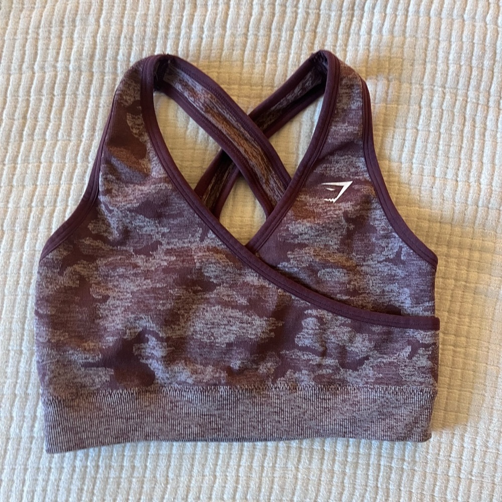 Gymshark camo seamless sports bra
